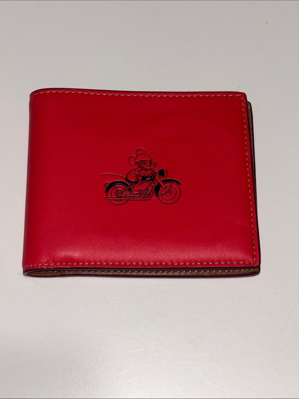 Disney x Coach Mickey Mouse Motorcycle Bifold Wallet